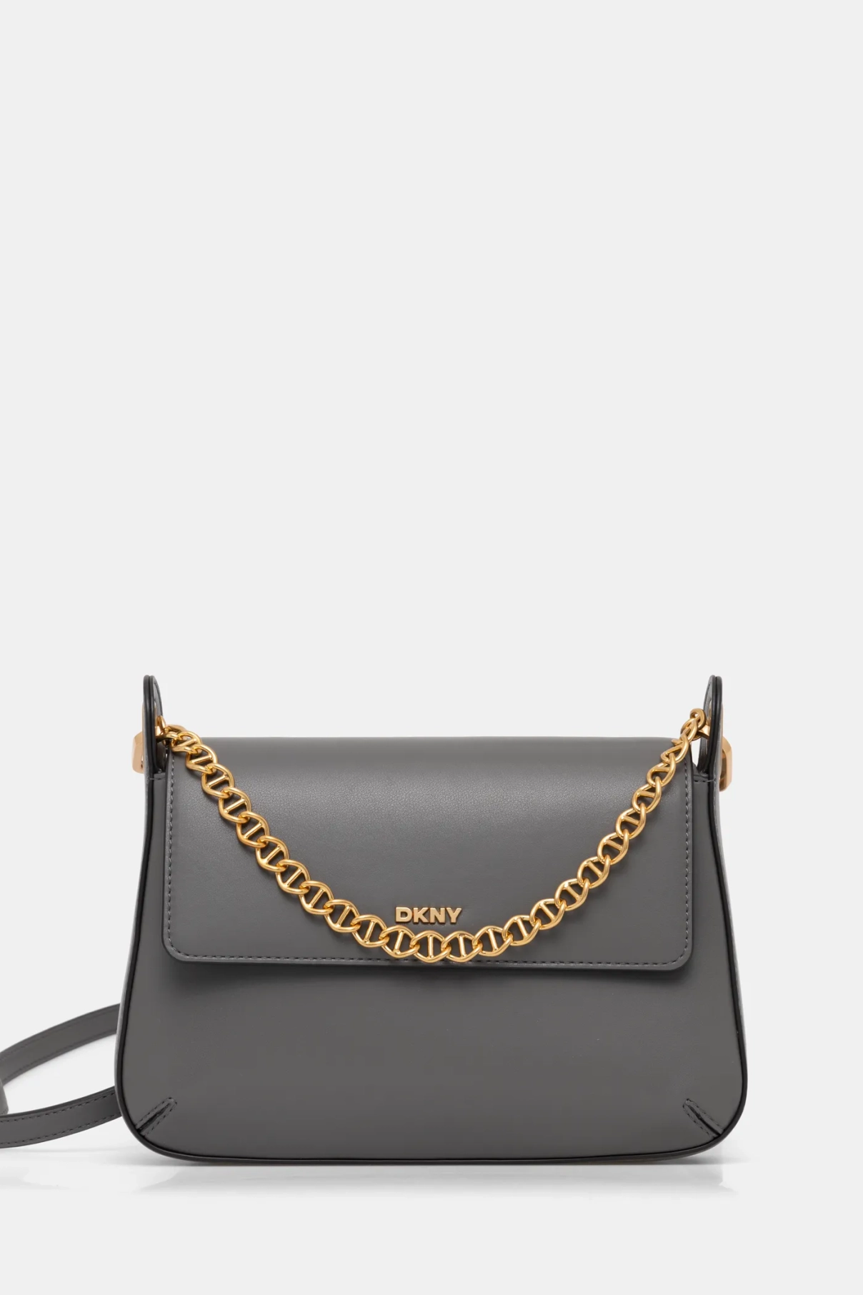 

Кожаная сумочка Dkny, серый