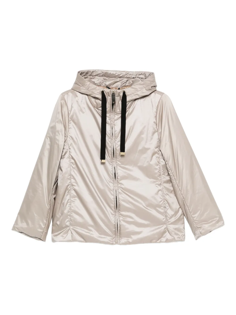 

Куртка Cube Green с капюшоном и застежкой-молнией спереди MAX MARA, серый