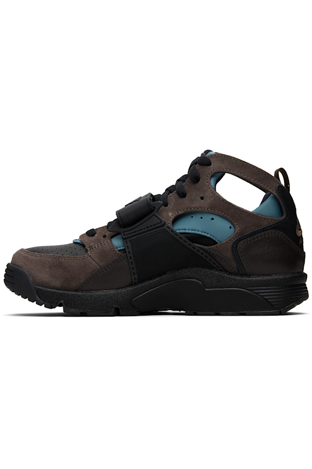 Nike Черно-Коричневые кроссовки Air Huarache — фото 3