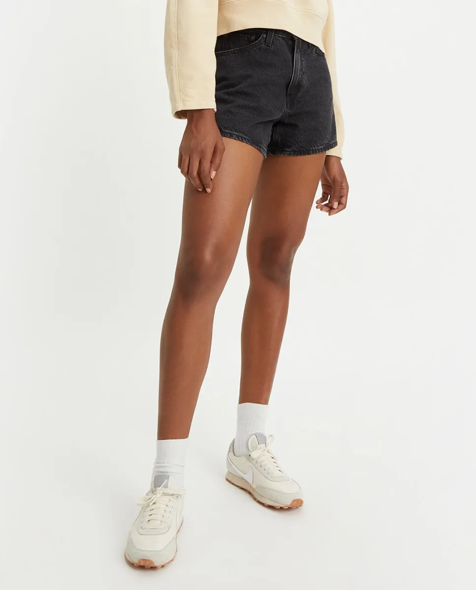 Женские однотонные джинсовые шорты 80s Mom Levi's, черный — фото 2