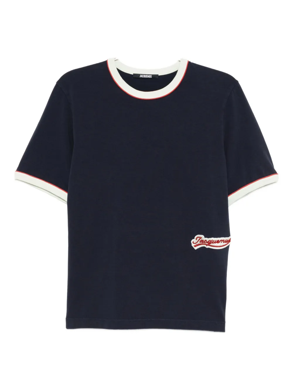 

Футболка с вышитым логотипом Jacquemus, синий