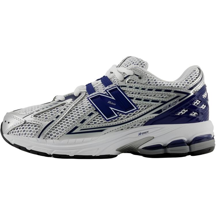 

New Balance 1906 Fabric Cushioning Breathable Mid top Kids Lifestyle Shoes Silver White Blue Teenagers