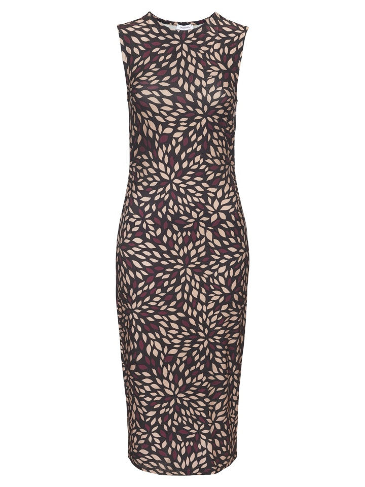 

Платье миди черного, коричневого и бежевого цветов LASCANA