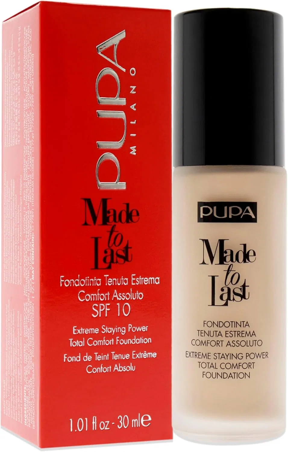 Тональный крем Ultimate Lasting Total Comfort Foundation PUPA Milano, Natural Beige, 28.6 г — фото 3