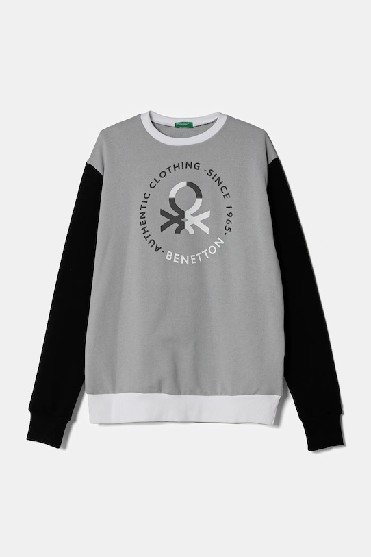

Детская хлопковая толстовка United Colors Of Benetton, серый