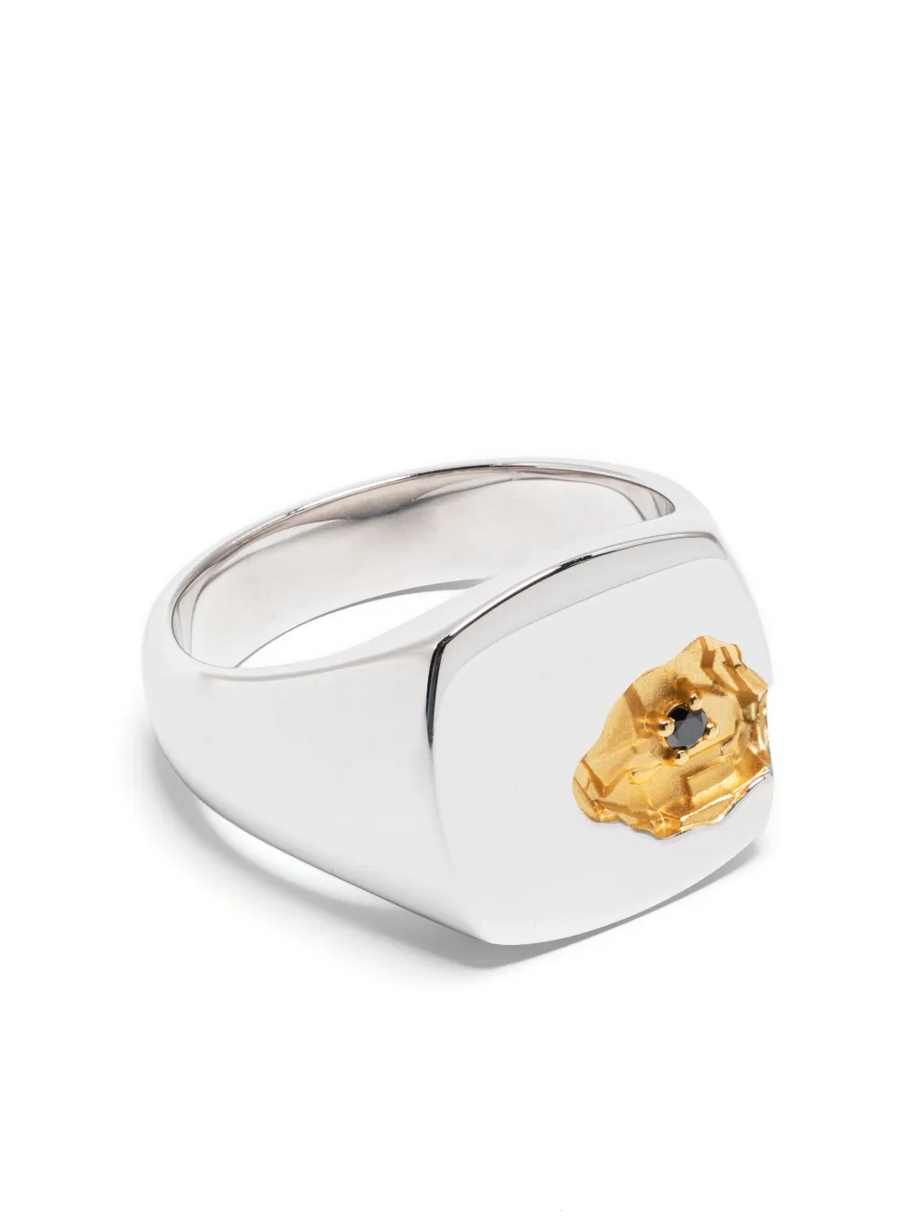 

Серебряное кольцо с бриллиантом Tom Wood, серебяный