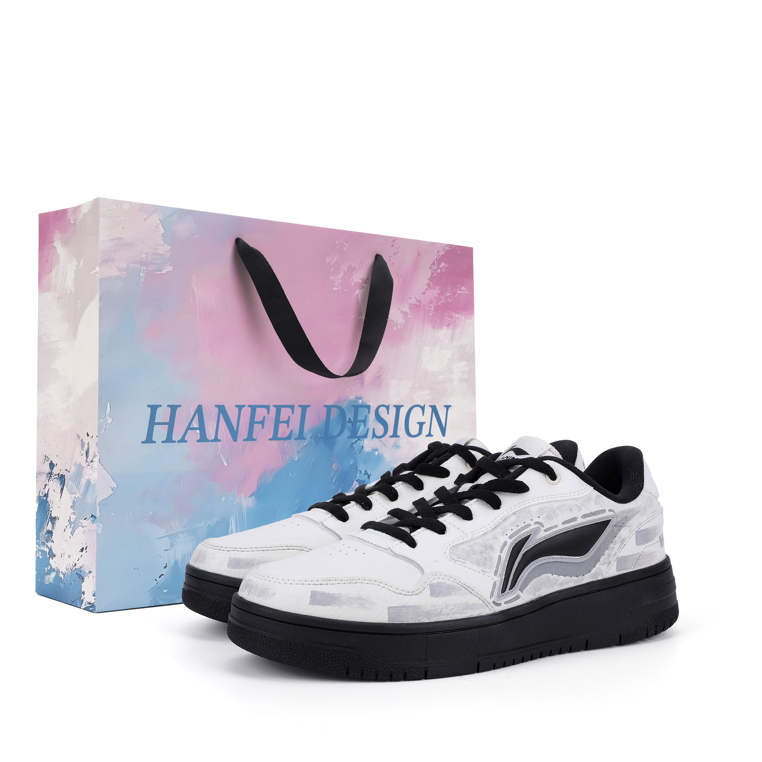 

Li-Ning Li Ning Skyrim Синтетическая Кожа Покрытие Устойчивость к Истиранию Легкие Низкие Кроссовки для Скейтбординга Мужские