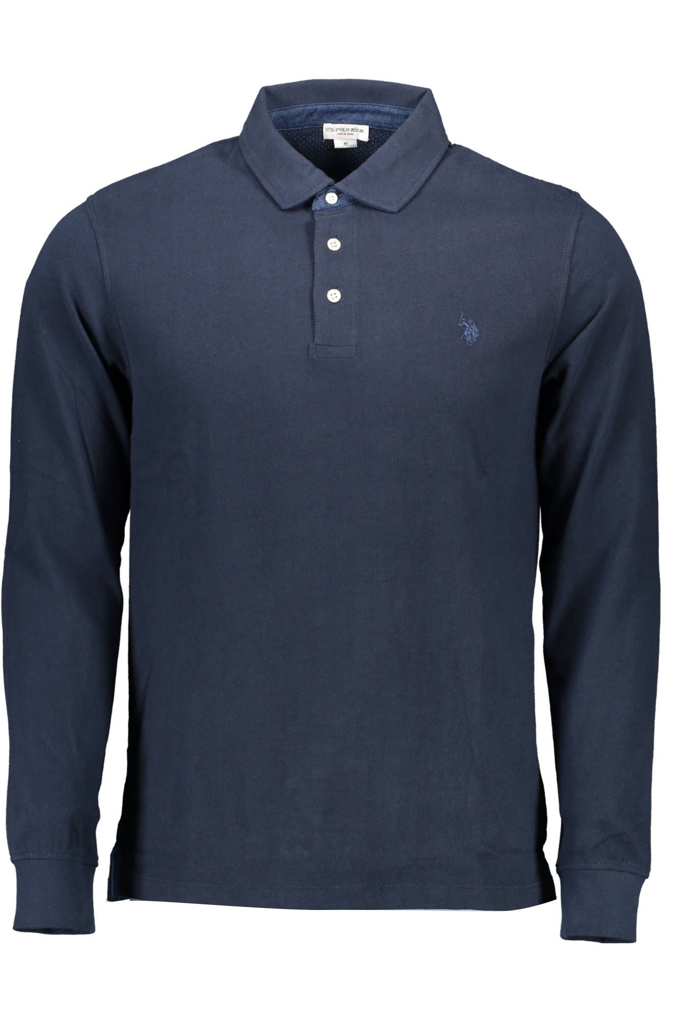 

Синяя хлопковая мужская рубашка поло U.S. Polo Assn.
