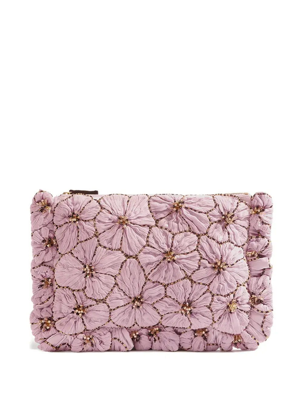 

Клатч с цветочной вышивкой La Doublej, розовый