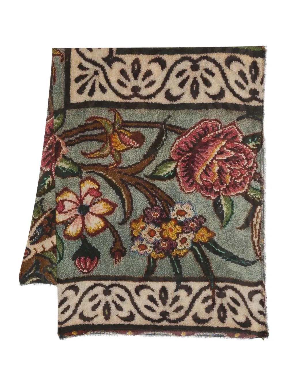 

Шарф Moca с цветочным узором Faliero Sarti, коричневый