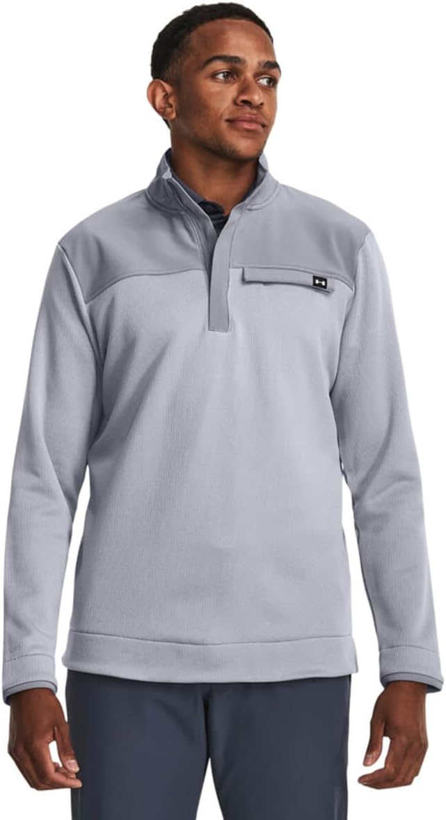 

Толстовка мужская Under Armour Storm Sweaterfleece Half Zip 1, (035) Steel /White-New