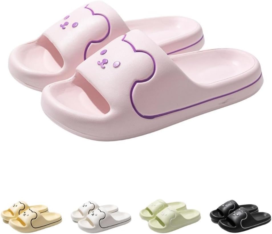 

Милые шлепанцы с медвежонком для женщин Albiva, розовый