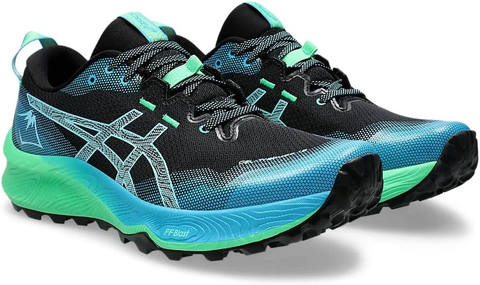 Мужские кроссовки ASICS Gel-Trabuco 12, Black Bright Cyan — фото 4