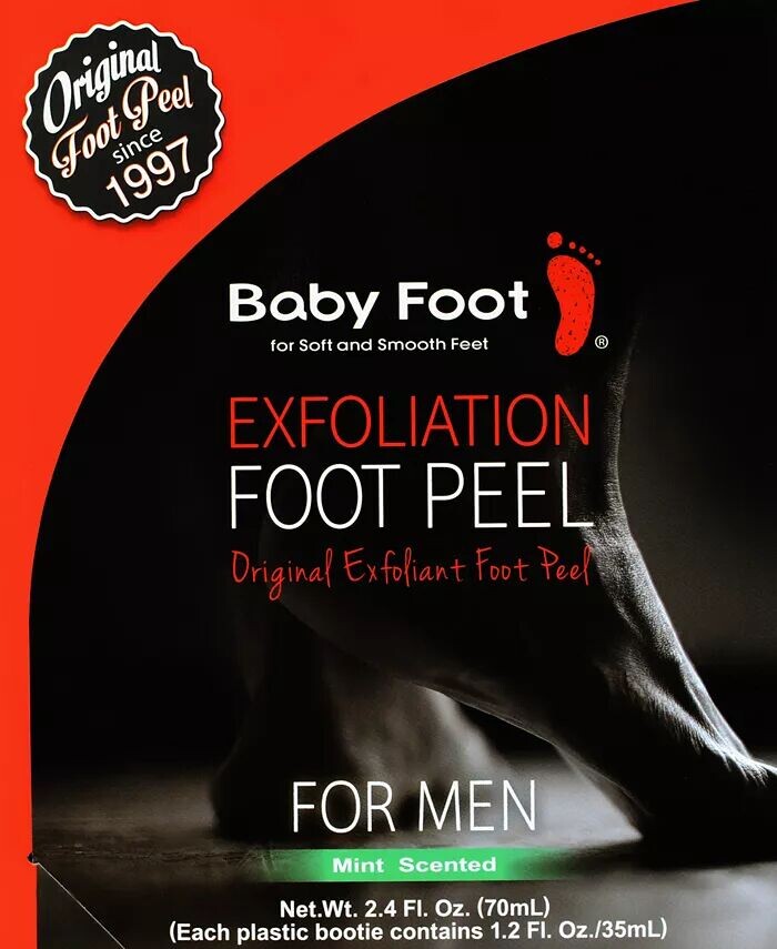 

Отшелушивающий пилинг для ног для мужчин - с ароматом мяты Baby Foot