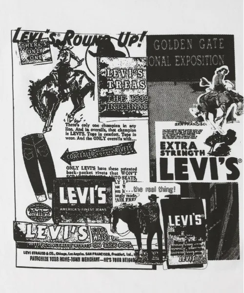 Футболка унисекс с графикой на спине Levi's Backprint Graphic белая — фото 3