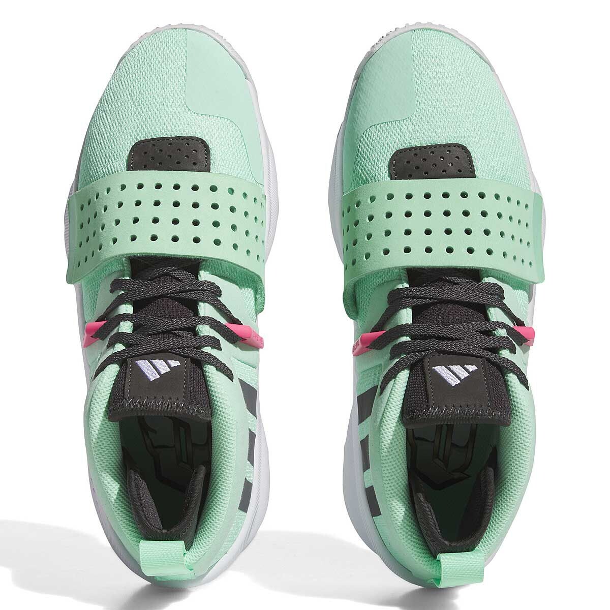 Кроссовки Adidas Dame 8 Extply, голубой/черный/белый — фото 4