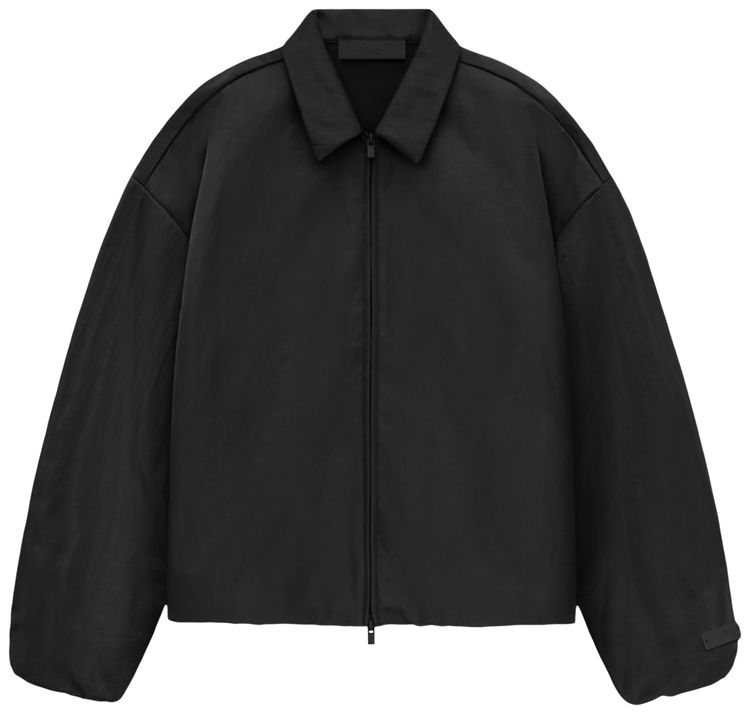 

Куртка Fear of God Essentials Textured Nylon Trucker Jacket 'Black', черный