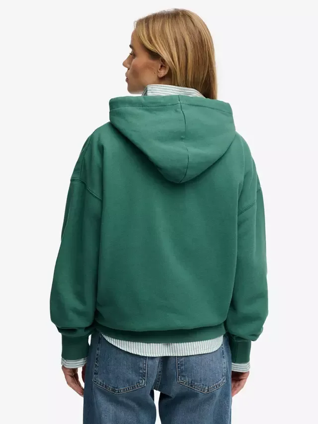 Роскошная повседневная толстовка свободного кроя, цвет сосново-зеленый Superdry — фото 2