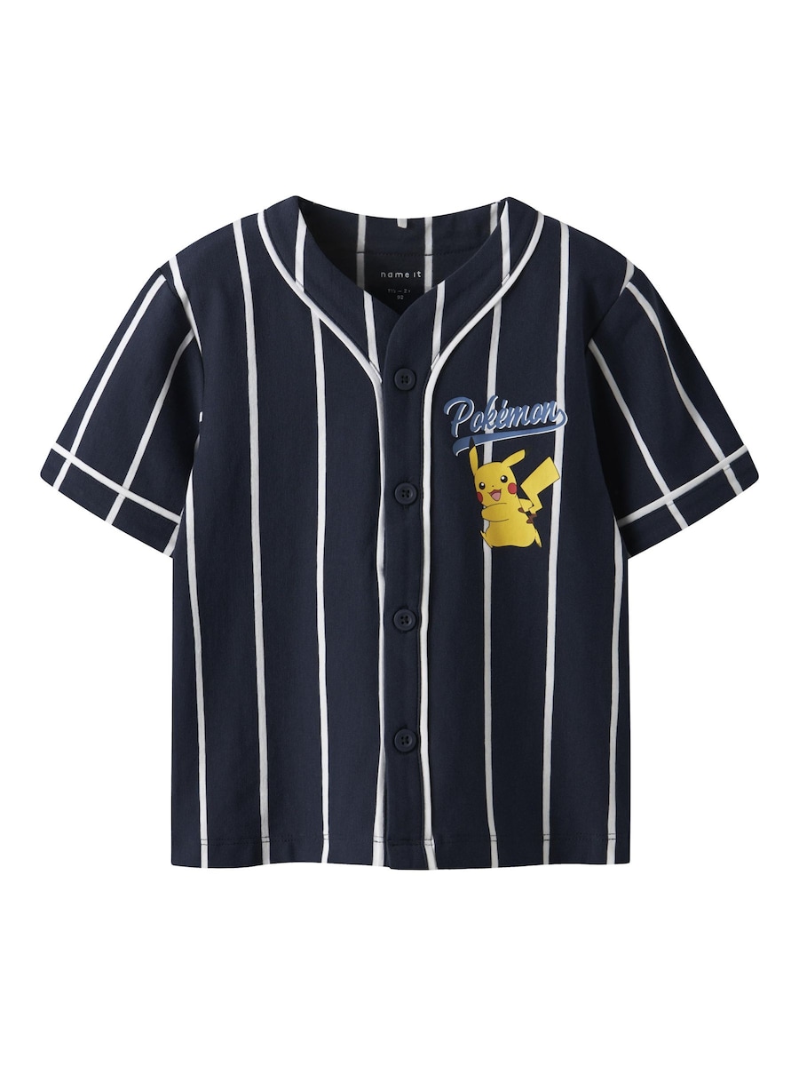 

Рубашка на пуговицах классического кроя NAME IT Pokémon, темно-синий/дымчато-синий