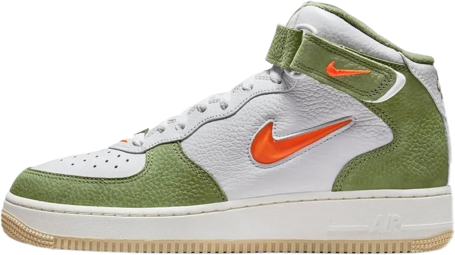 

Мужские кроссовки Nike Air Force 1 Mid '07 QS, белый/зеленый