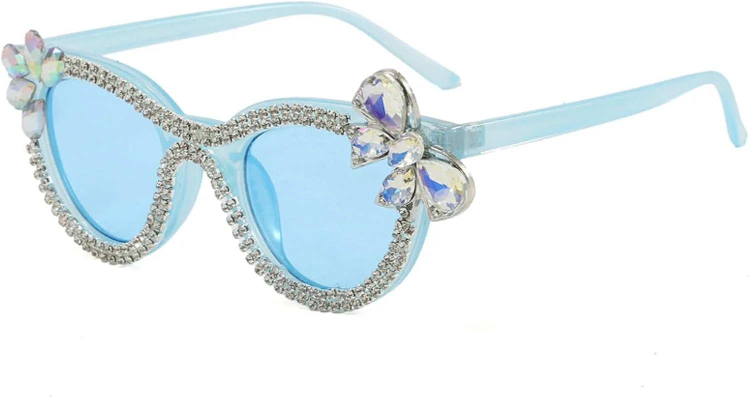 

Ретро-солнцезащитные очки «кошачий глаз» со стразами для женщин, бриллиантовые солнцезащитные очки, модные блестящие дизайнерские очки для вечеринок mincl, C5