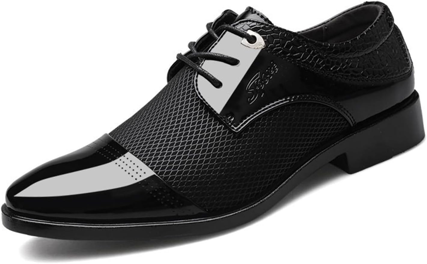 

Мужские туфли с острым носком, шнуровкой, стильные, элегантные, классические, для офиса, свадьбы и деловых мероприятий Kyoescai, черный