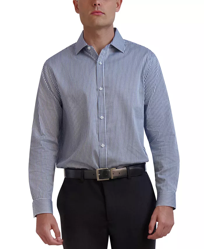

Мужская классическая рубашка Slim-Fit в полоску KARL LAGERFELD PARIS, синий