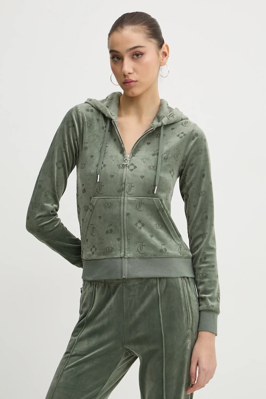 

Вельветовая толстовка Juicy Couture, зеленый