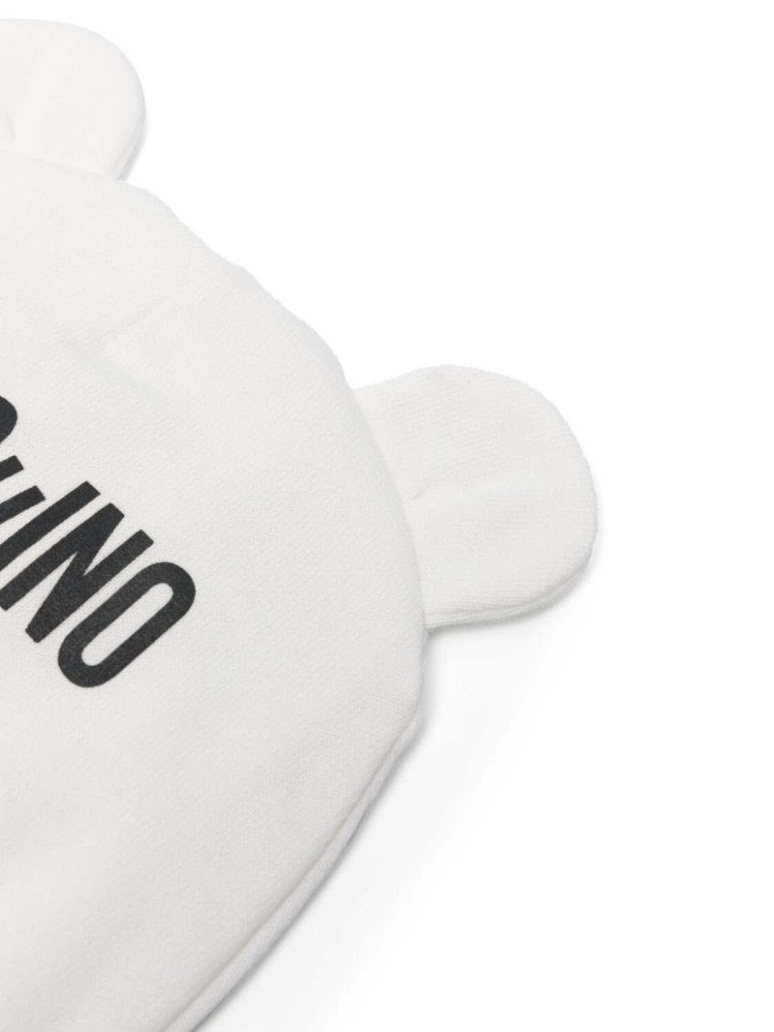 

Moschino Kids хлопковая шапочка Teddy Bear, белый