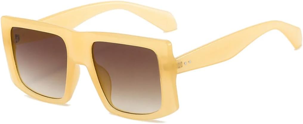 

Солнцезащитные очки для мужчин и женщин - защита UV400 - большая оправа с градиентным леопардовым принтом для занятий спортом на открытом воздухе и вождения DSVIGF, Jelly Beige