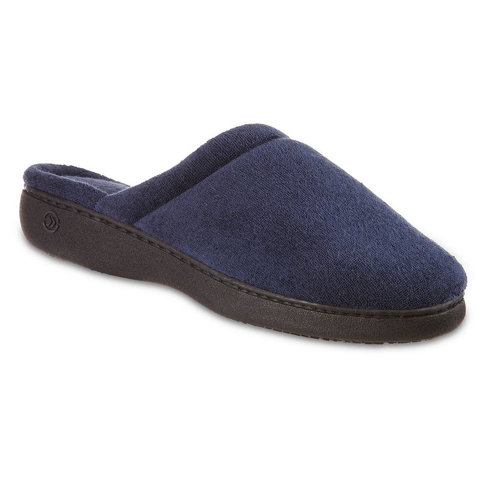 Женские тапочки-сабо на махровой подошве с вышивкой isotoner Isotoner, цвет Navy Blue