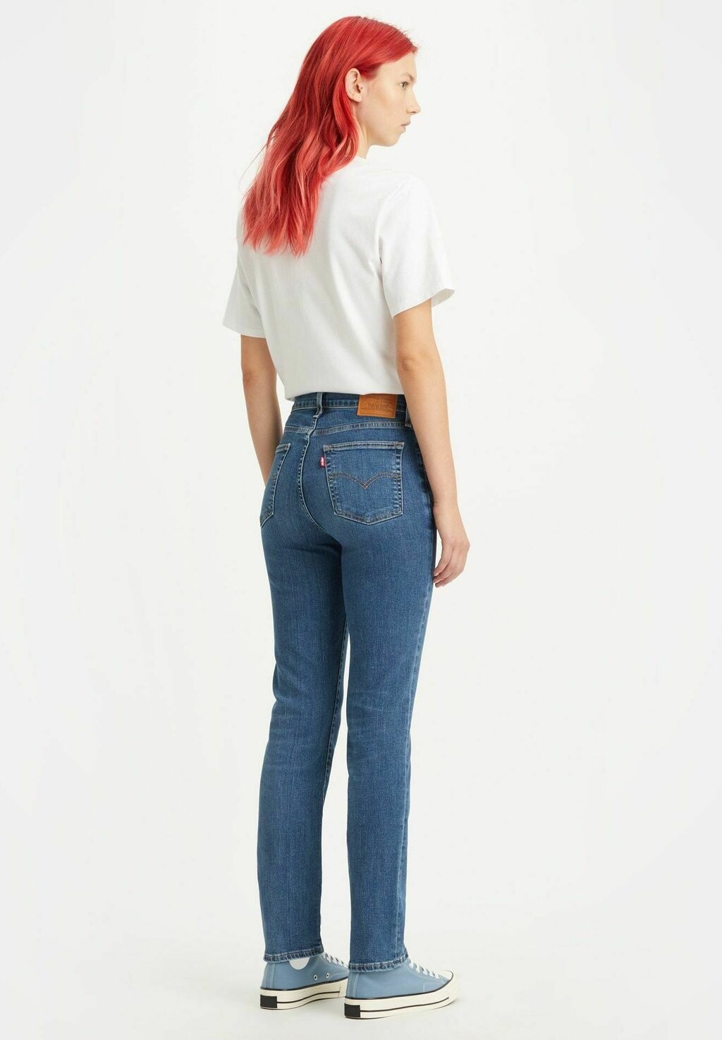 Джинсы облегающего кроя цвета индиго среднего оттенка синего цвета Levi's — фото 2