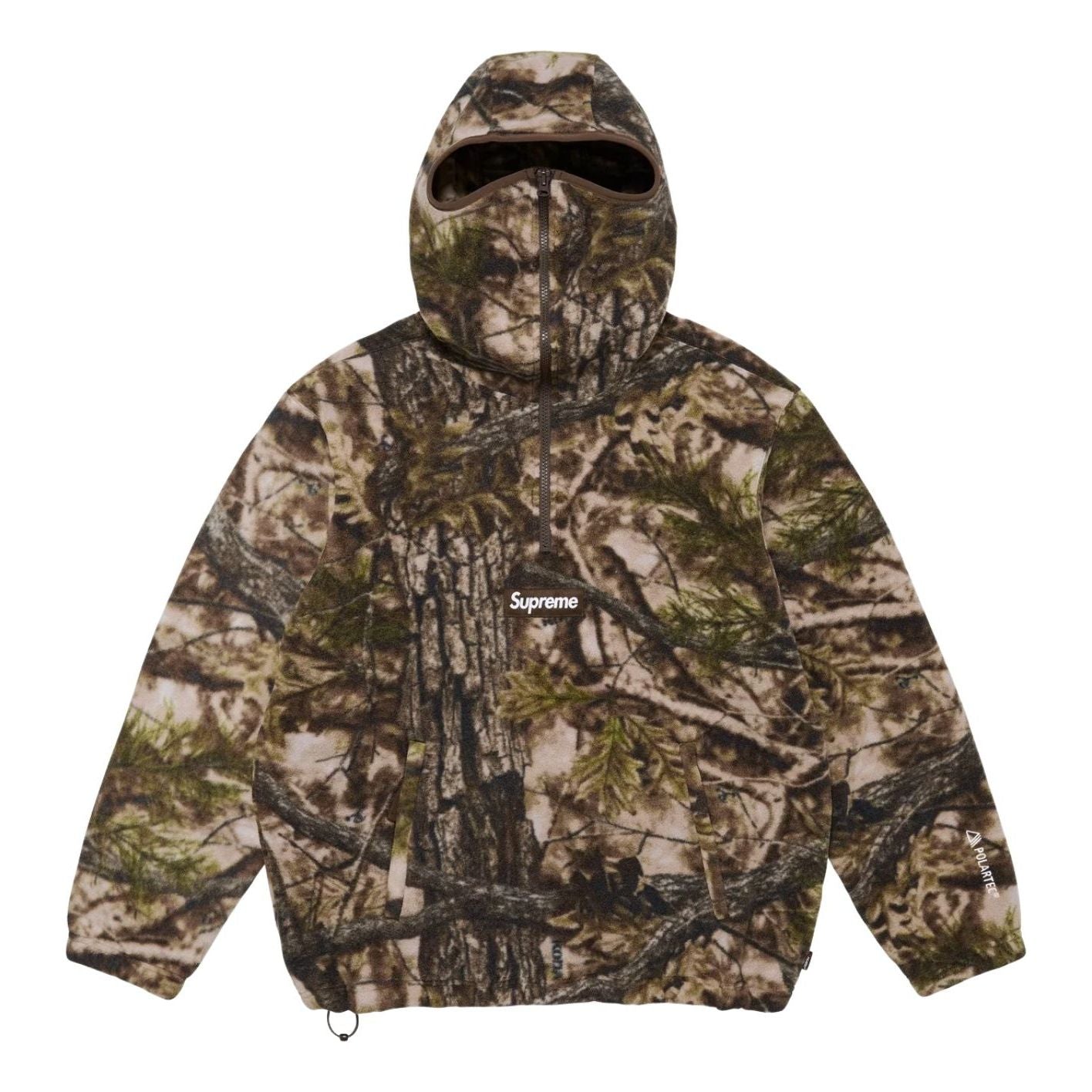 

Толстовка Supreme FW25 Polartec с капюшоном и половинной молнией, расцветка 'TrueTimber Koda Camo'