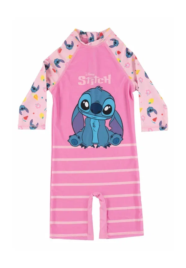 Купальник Lilo stitch schwimmanzug uv schutz 50 overall badeanzug einteiler badebekleidung swimsuit Disney, розовый