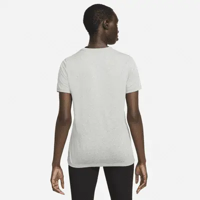 Футболка Nike Dri-FIT, цвет Tumbled Grey/Flat Silver/Heather/Black — фото 3