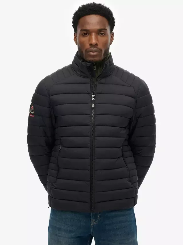 Пуховая куртка Fuji Lite, черная Superdry — фото 4