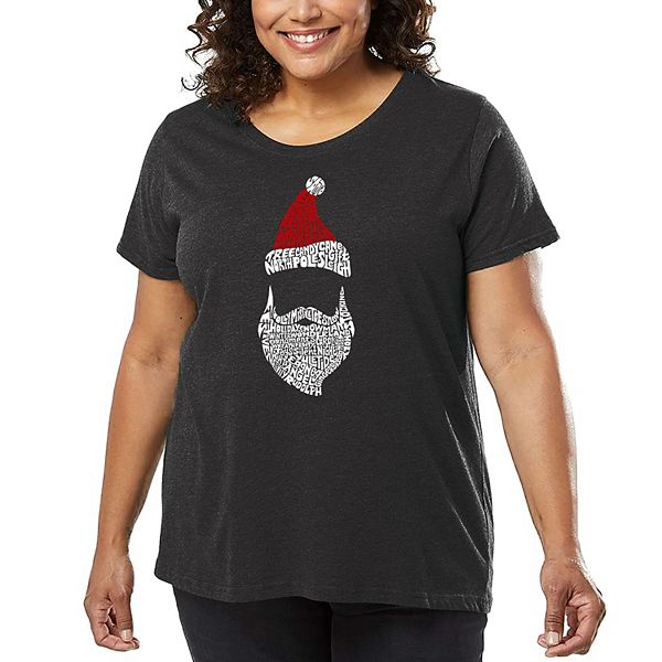 

Футболка с принтом Santa Claus для женщин plus size La Pop Art, Grey, Серый, Футболка с принтом Santa Claus для женщин plus size La Pop Art, Grey