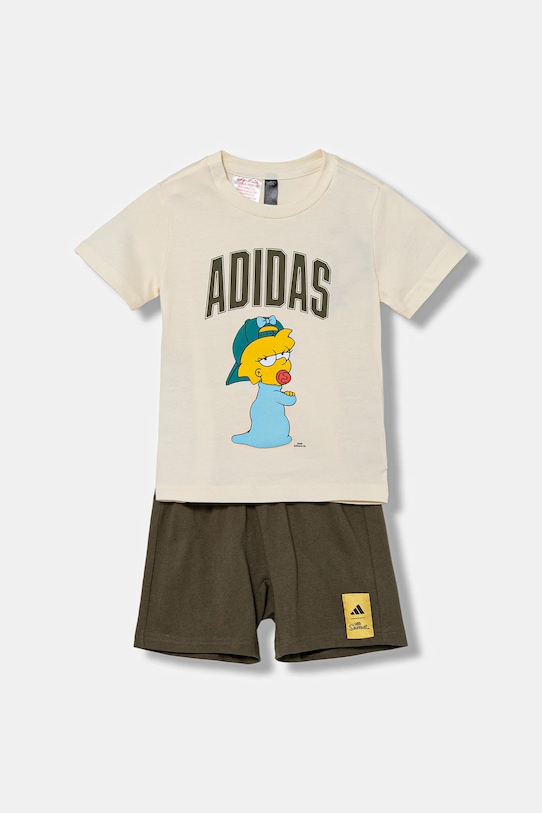 

Детский хлопковый комплект Adidas, зеленый