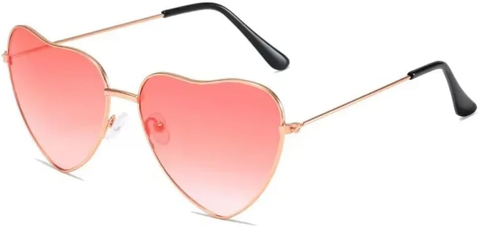 

Винтажные солнцезащитные очки в форме сердца с градиентным переходом цвета, металлическая оправа, модные очки для женщин и мужчин, защита от ультрафиолета UV400 HYYZZC, 05