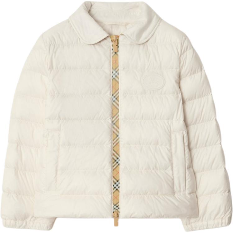 

Детская пуховая куртка FW25 Burberry, sandy бежевый