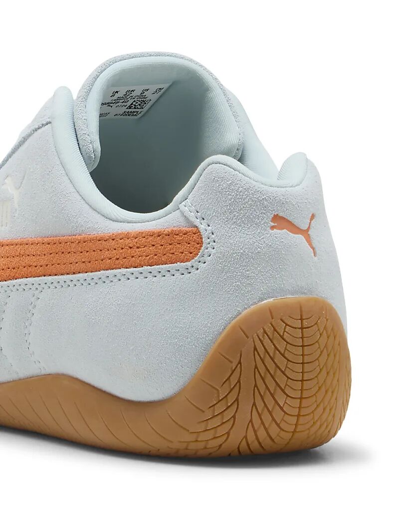Оранжево-глянцевые кроссовки Puma Speedcat и морское стекло — фото 3