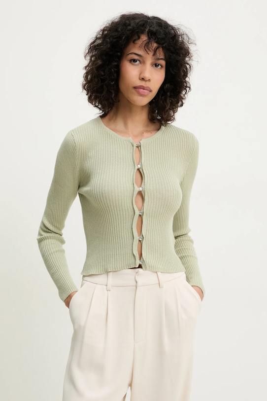 

Хлопковый кардиган Answear.Lab, зеленый