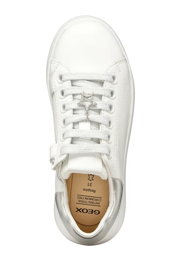 Низкие кроссовки puffypop Geox, White Silver — фото 3