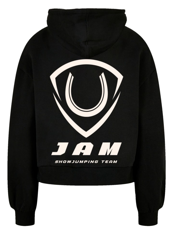 

Женская органическая свободная толстовка JAM Showjumping черного цвета F4NT4STIC