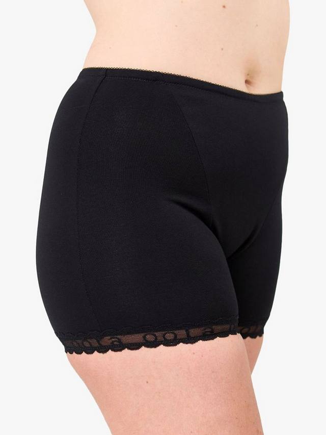 

Шорты для контроля цикла из мягкого хлопка Oola Lingerie, черный