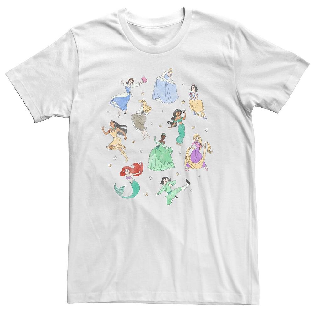 

Детская футболка с рисунком Disney Princesses Licensed Character, белый