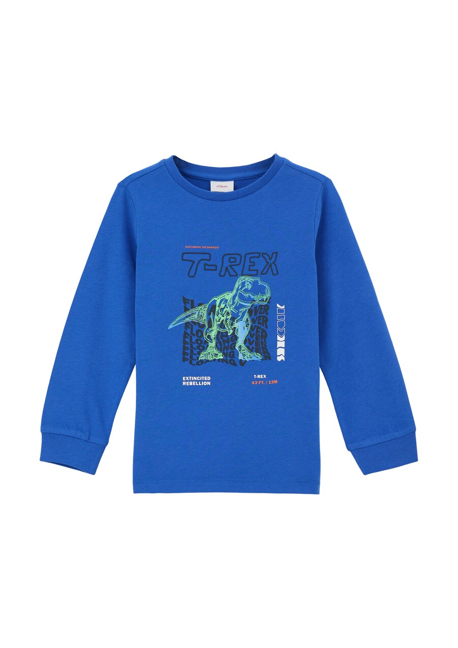 

Лонгслив s.Oliver Shirt, темно-синий