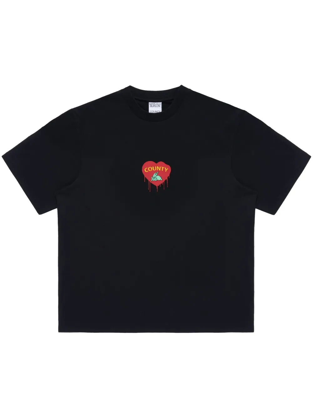 

Футболка Bunny Heart Marcelo Burlon County Of Milan, черный