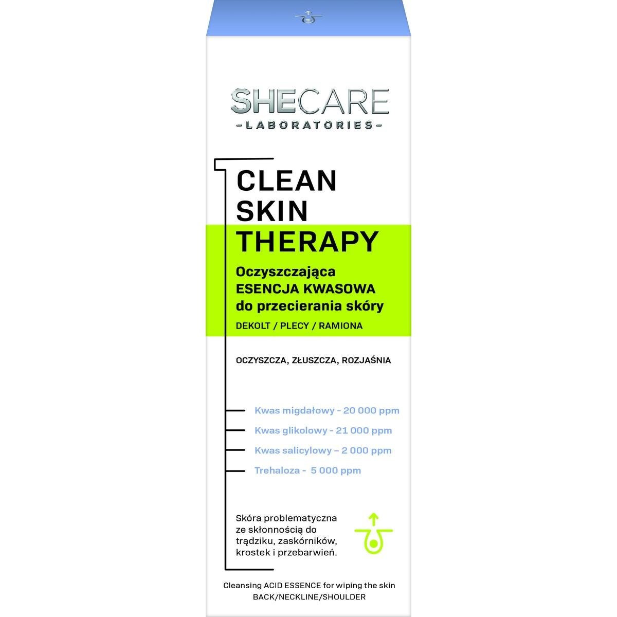 SHE, Shecare Clean Skin Therapy, очищающая кислотная эссенция, 150 мл — фото 2