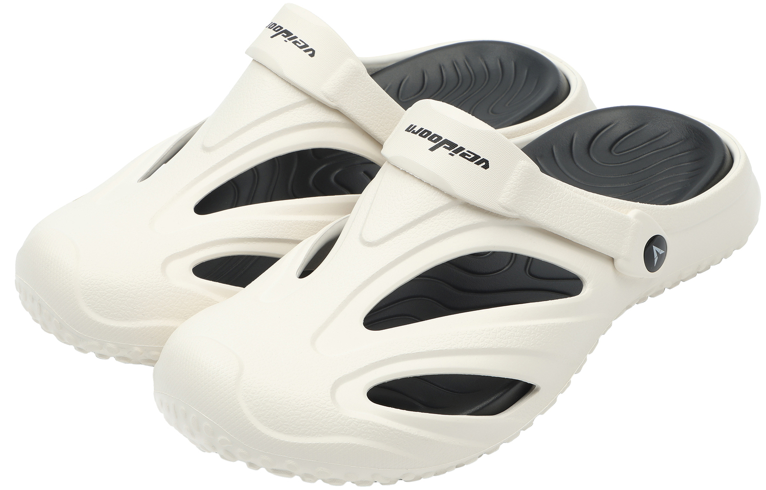 VEIDOORN Круизные спортивные сандалии-кроксы унисекс Midnight White, цвет Midnight White — фото 4